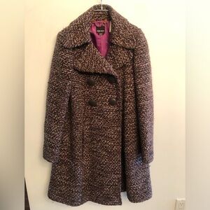 Miss Sixty Y2K Wool blend Purple Tweed coat size
small